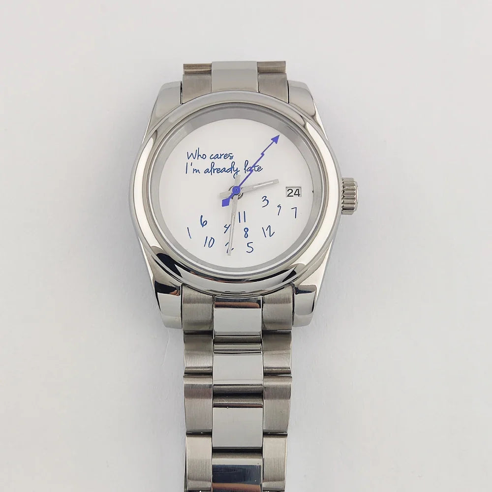 Special Dial Oyster Watch NH35  36mm/39mm Who cares im already late Sapphire Crystal  10bar