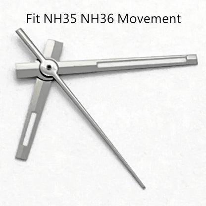NH35 Watch Hands Green Luminous White/Gun color Fit NH35 NH36 ETA2836 2824 DG2813 3804 Miyota8215 8205 821A Movement