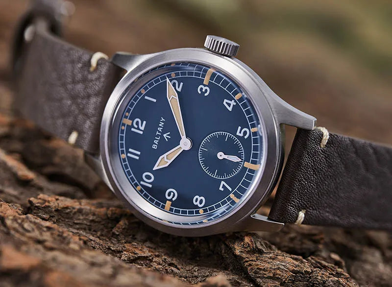 Baltany S2032 D12 Minitary Wristwatches VD78 Sapphire Crystal Swiss Luminou Leather 20ATM Stainless Steel Quartz Vintage Watches