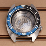 41mm Modified Turtle Watch Case Sapphire For Abalone/tuna mouth 6105 Captain Willard TMI NH35 NH36 NH38 4R Movement Stainless Steel Watch Accessories