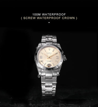 Cadisen C8213 Oyster Watch 36MM NH35 AR Sapphire BGW9 Lume 100M Waterproof