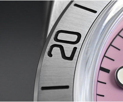 San Martin SN0054G GMT Pink Dial BB  39mm NH34 Automatic Watch 10Bar AR Sapphire BGW9 Lume