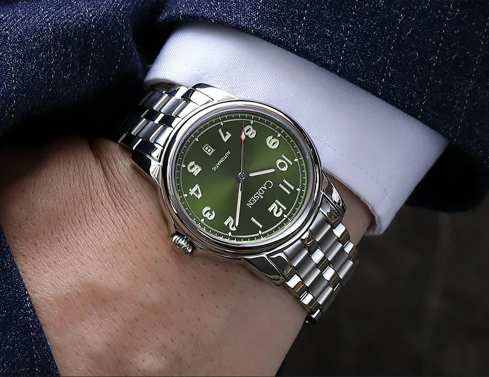 CADISEN C8235 Dress Watch 39MM MIYOTA 8215 Sapphire 5bar Luminous