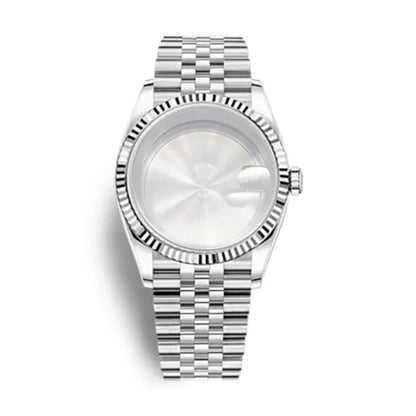 Rose Gold Fulted Watch Case Luxury 36mm/39mm Sapphire watch case Two Tone case 10BARS fit NH35 NH36 NH34 ETA2824 2836 Miyota8215 PT5000 DG2813 3804 movement