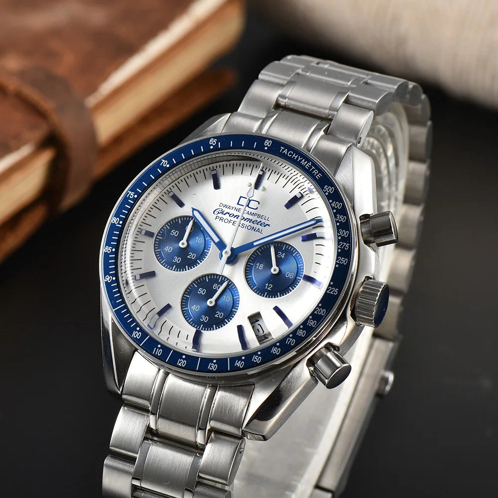 Watch Hands Suitable For VK63 Movement Speed Master Modified Chronograph Watches Replacement 6 Hands Green Luminous Accessories