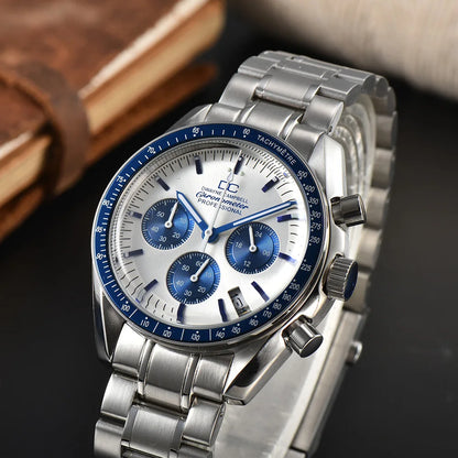 Watch Hands Suitable For VK63 Movement Speed Master Modified Chronograph Watches Replacement 6 Hands Green Luminous Accessories