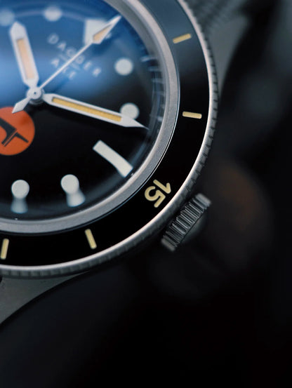 DAGGER-AXE 50 Fathoms Watch NH35 Movt  K9 Mineral Crystal TR900 C3 Luminous 20bar diver 40MM