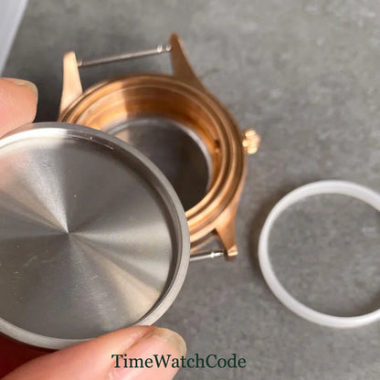 50 FATHOMS Real Bronze Watch Case Fit NH34 NH35 NH36 NH38 NH70 NH72 ETA2824 PT5000 SW200 Bow Sapphire Glass 20BAR Sandblast 40mm
