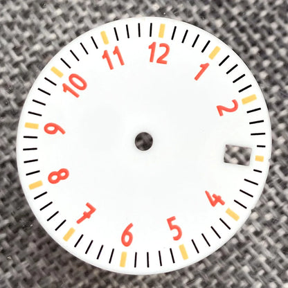 29mm Sterile Watch Dial Face for N H35 N H36 N H38 E TA2824 P T5000 MI YOTA 8215 DG MINGZHU Movt 12 hours Numbers for D ive P ilot Watch