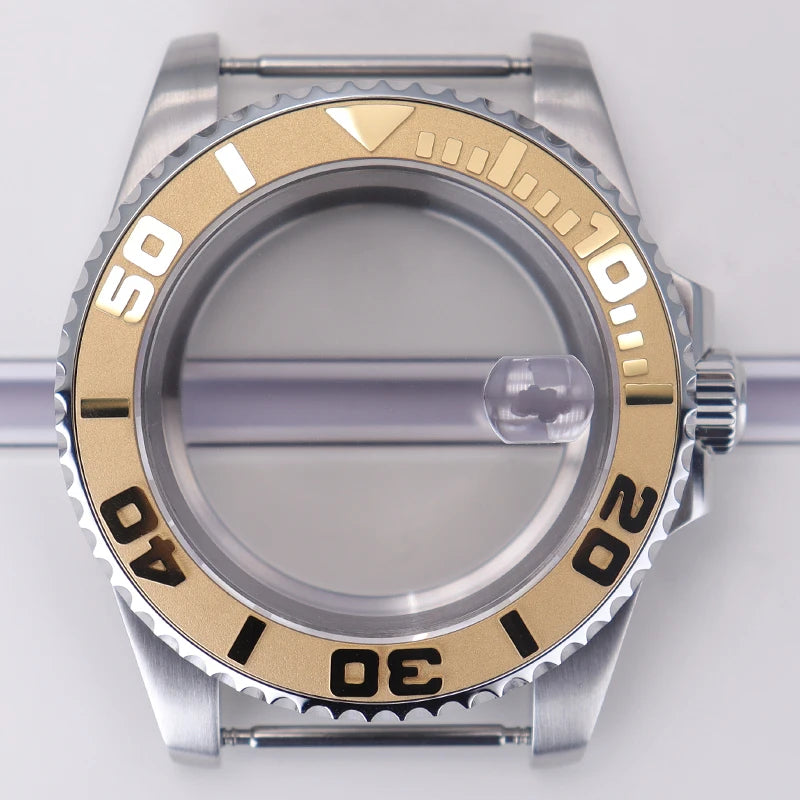 200M Diving Watch Case 40mm For Yacht-Master Seiko NH35 NH36 NH38/34 Miyota 8215 ETA2824 Movement Sapphire Glass 120clicks Bezel