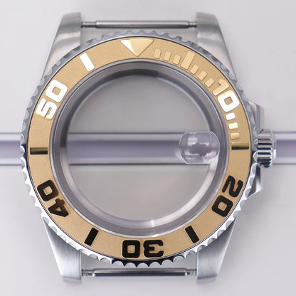 200M Diving Watch Case 40mm For Yacht-Master Seiko NH35 NH36 NH38/34 Miyota 8215 ETA2824 Movement Sapphire Glass 120clicks Bezel