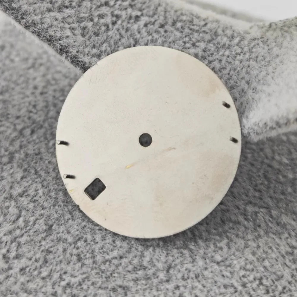 NH35 Watch Dial 28.5mm Diamond Pattern Retro Dial Green Luminous Watch Faces with Single Date Watch Accessory for NH35 Movement