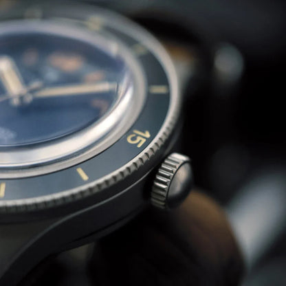 DAGGER-AXE 50 Fathoms Watch NH35 Movt  K9 Mineral Crystal TR900 C3 Luminous 20bar diver 40MM