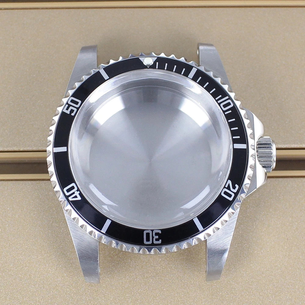38mm Vintage Diving Watch Case Dome Acrylic Glass For Seiko NH35 NH36 NH38 NH34 Automatic Movement 28.5mm Dial Retro Submariner