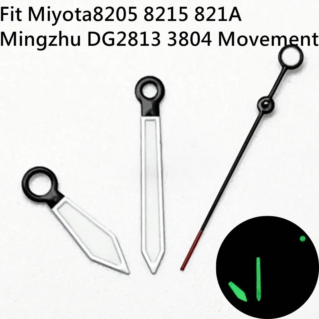ETA Hands Silver/Black Watch Hands Fit NH35 NH36 PT5000 ETA2836 2824 DG2813 3804 Miyota8215 8205 821A Movement Watch Accessories