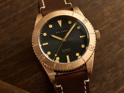 Baltany 44MM Bronze Diving Watch Man S3016 Luxury Sports Watch Super Luminous 20ATM Waterproof NH38 Automatic Mechanical Watches