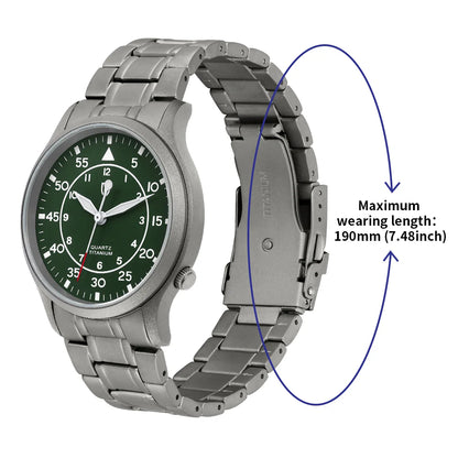 20mm Full Titanium Bands for Watch with Titanium Clasp  Bracelet