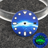 NH35 Watch dial starry sky lunar star Watch faces with Green Luminous Conversion Watch Accessories for NH35 / NH34 Movement