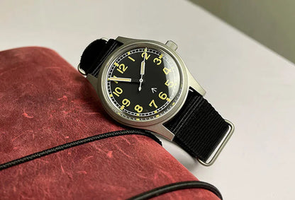 Custom logo available Baltany 36MM W10 Military Watch Man S2005 Waterproof Sterile Dial NH38 Automatic Ar Sapphire  10bar Swiss Lume