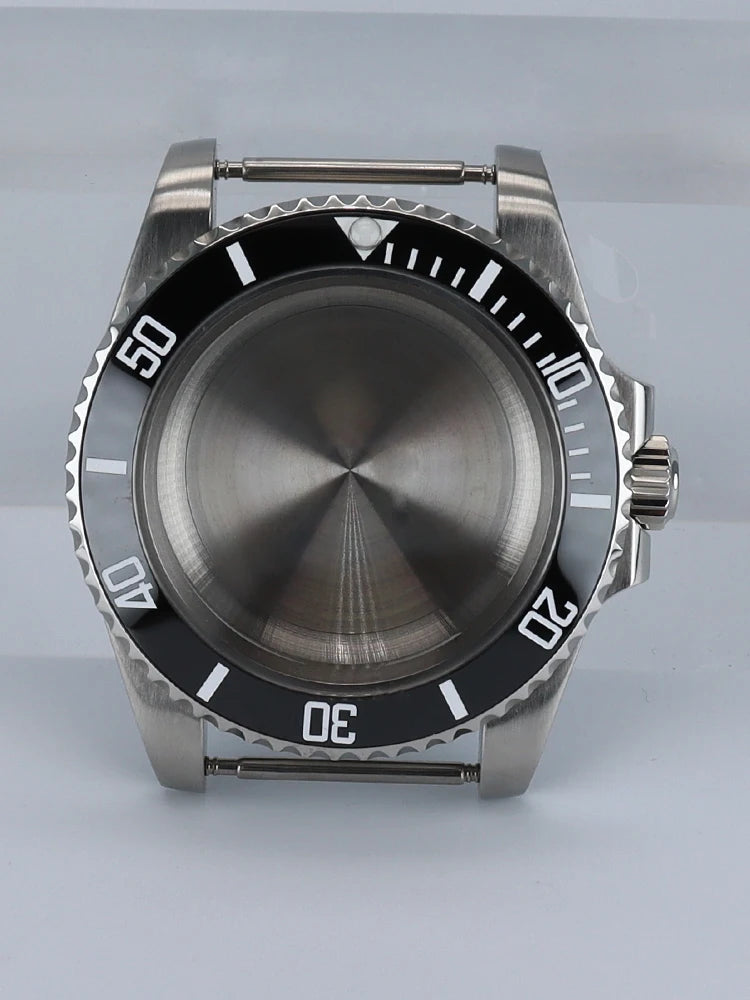 NH35 40mm SUB Black Ceramic Insert Watch Case Sapphire For NH34 NH35 NH36 NH38 4R36 Miyot8215 ETA2824 Movement 20ATM Waterproof