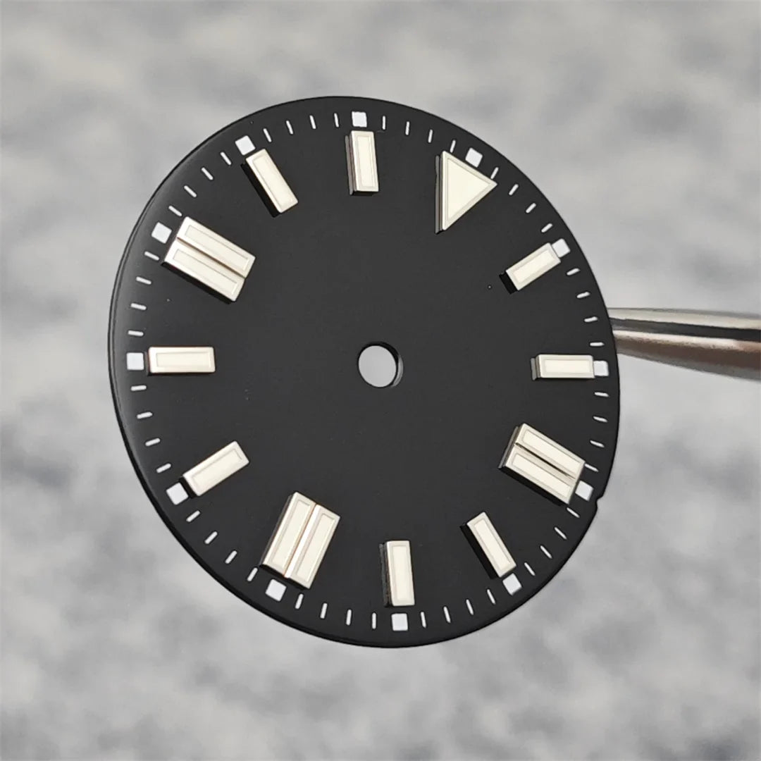 28.5mm Watch Dial Colorful Enameled Surface with Green Luminous Watch Faces for NH35/ ETA2836/ 8215 Mechanical Movement