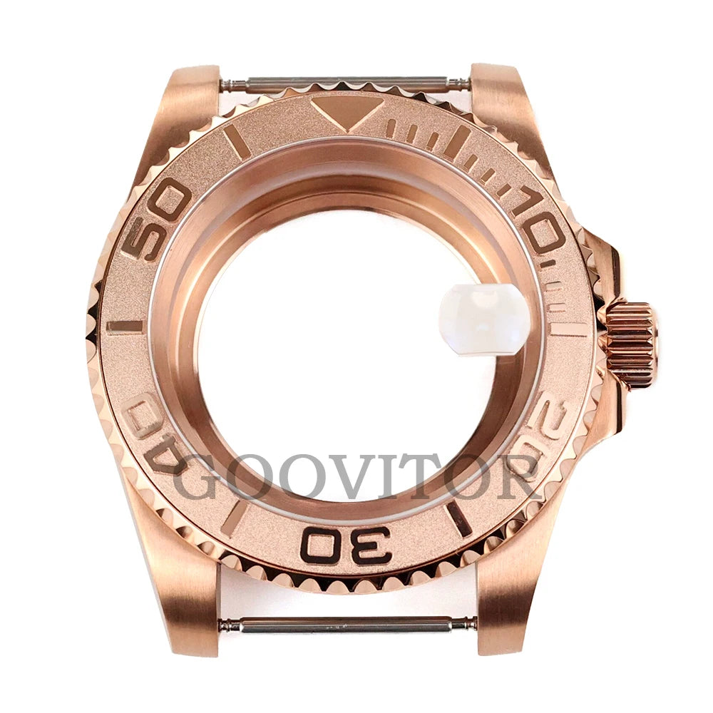 NH35 Watch Case 40mm For GMT YACHT-MASTER Seiko NH34/NH35/NH36/NH38 Movement Rose Gold Jubilee Bracelet Submariner NH35 Case