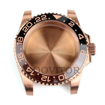 NH35 Watch Case 40mm For GMT YACHT-MASTER Seiko NH34/NH35/NH36/NH38 Movement Rose Gold Jubilee Bracelet Submariner NH35 Case