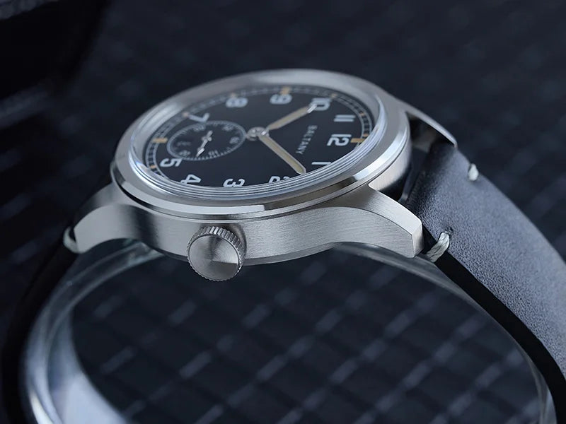 39MM Retro WW2 Military  S2081 Gradual Brown Dial ST1731 Movement 100M Waterproof  D12 Homage Field Watch