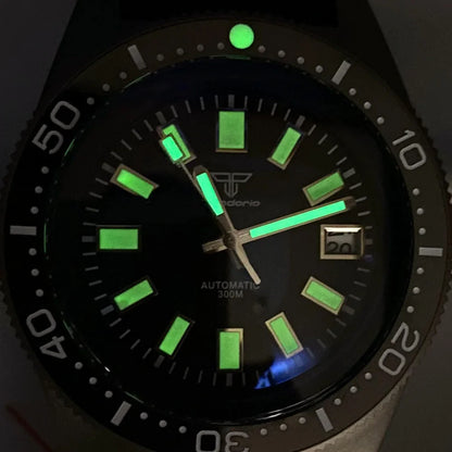 Tandorio TD247 Titanium Diving Watch 62MAS NH35A PT5000 41mm AR Domed Sapphire 30Bar