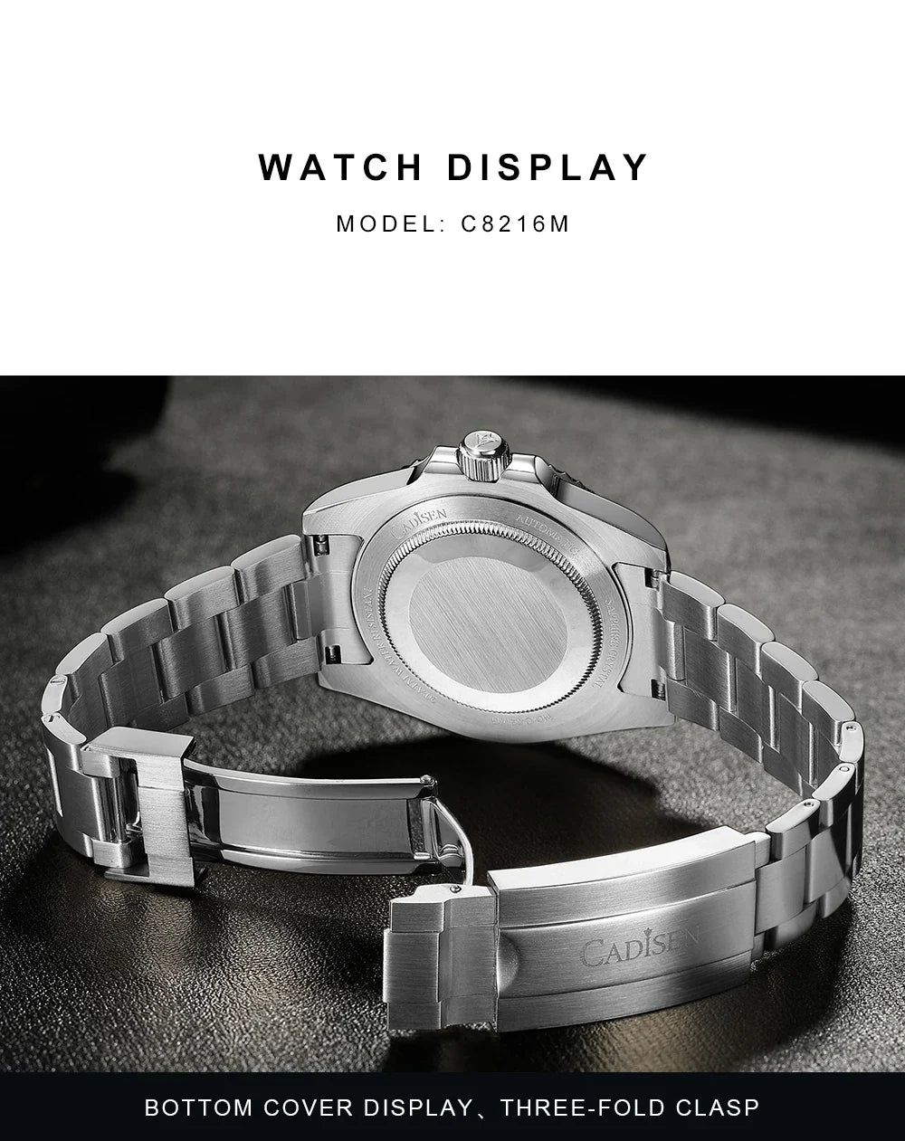 CADISEN C8216 Submariner Diver NH35A Movement AR Sapphire BGW9 Lume 40MM 20Bar