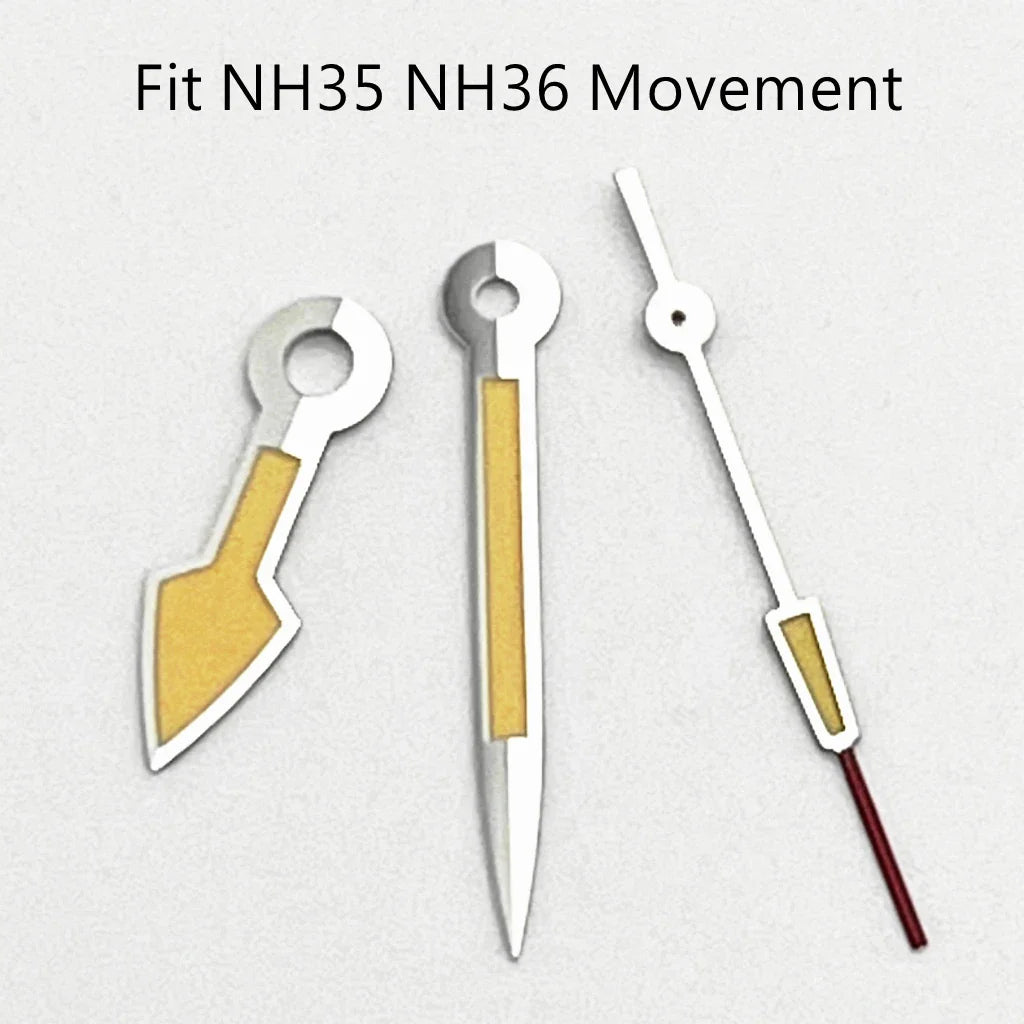 NH Watch Hands Silver Watch Hands Fit NH35 NH36 PT5000 ETA2836 2824 DG2813 3804 Miyota8215 8205 821A Movement Watch Accessories