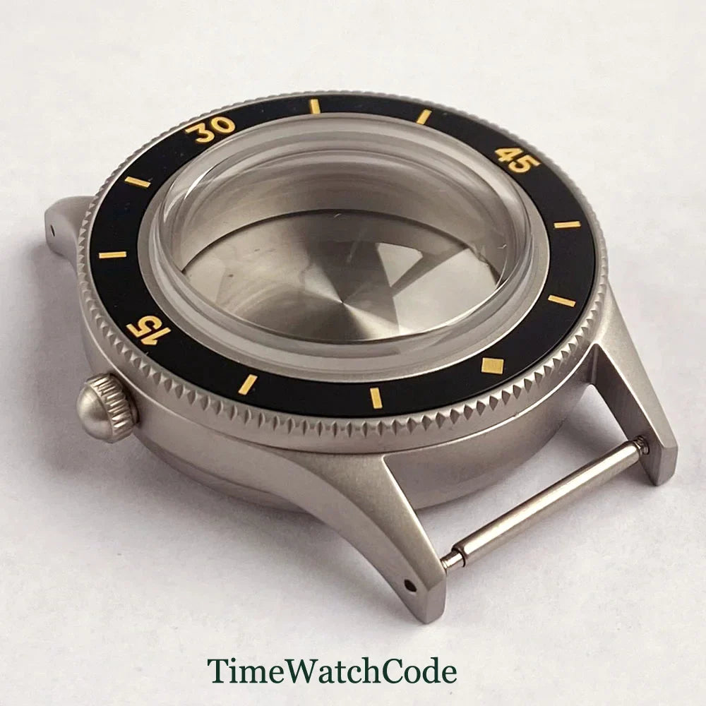 50 FATHOMS Real Bronze Watch Case Fit NH34 NH35 NH36 NH38 NH70 NH72 ETA2824 PT5000 SW200 Bow Sapphire Glass 20BAR Sandblast 40mm
