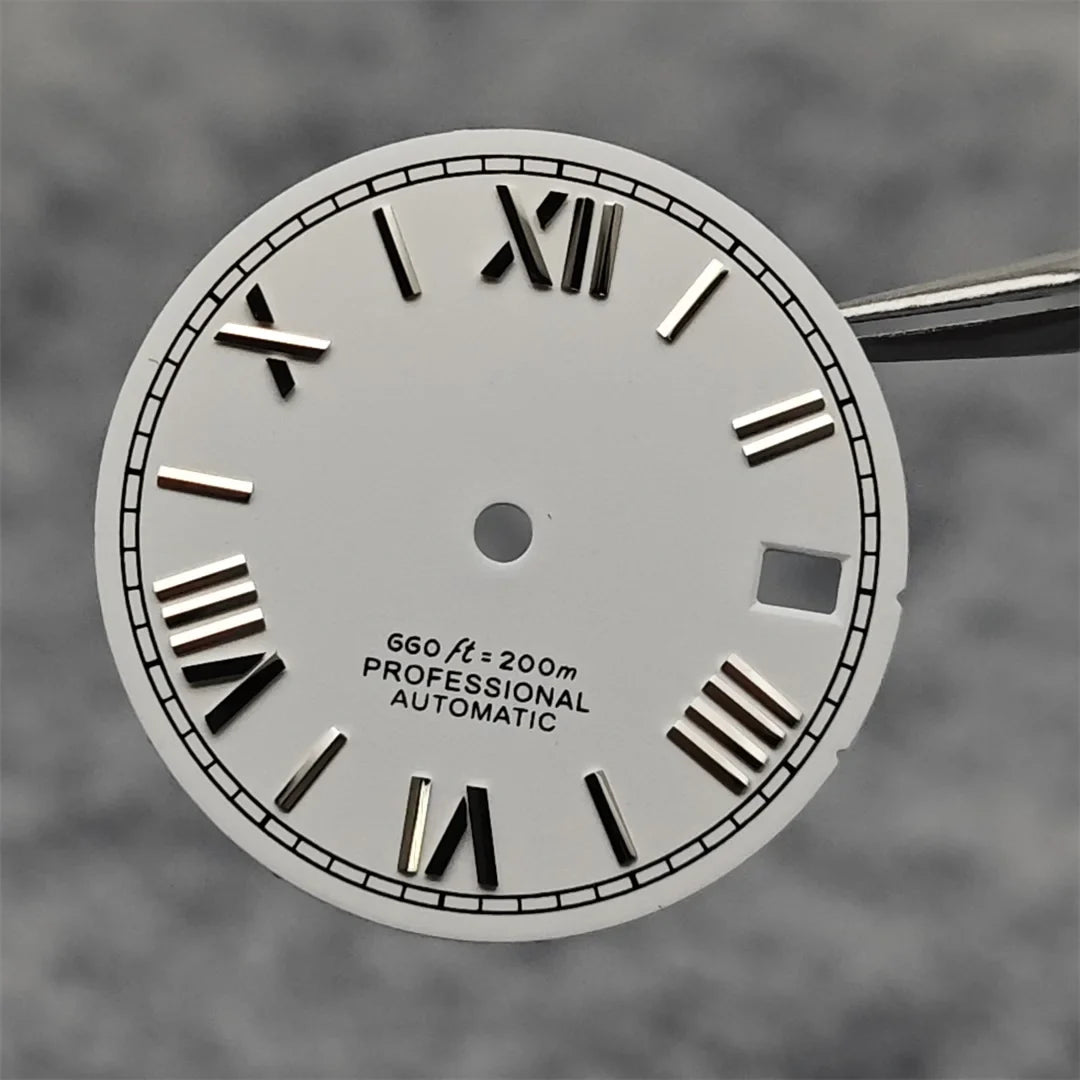 Suitable for NH35A/4R35 Movement Watch Dial 28.5mm Roman Numeral Surface Watch Faces Men's Watches Replacement Accessories