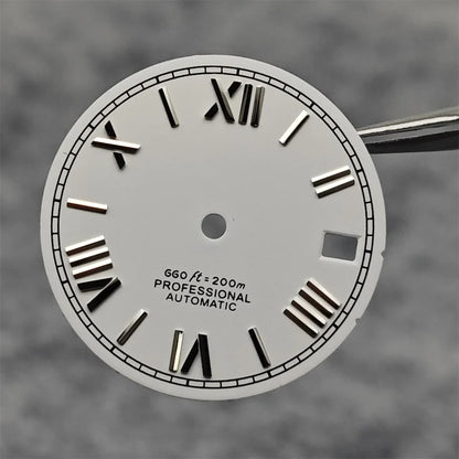 Suitable for NH35A/4R35 Movement Watch Dial 28.5mm Roman Numeral Surface Watch Faces Men's Watches Replacement Accessories