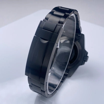 GMT/SUB NH35 watch case 40mm Black Stainless Steel High Quality Sapphire Glass Alloy/Ceramic Bezel case fit nh35 movement