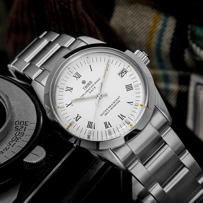 THORN T004 Dress Watcg PT5000 Automatic Domed Sapphire Luminous 10Bar 34MM