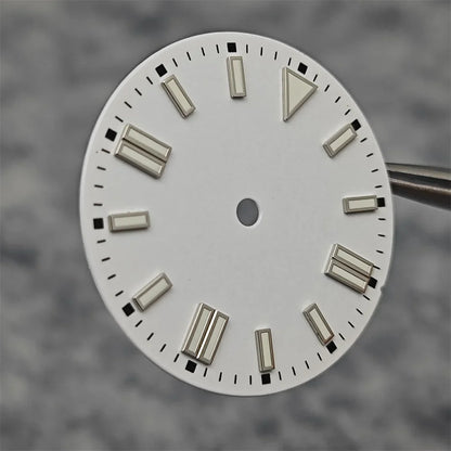 28.5mm Watch Dial Colorful Enameled Surface with Green Luminous Watch Faces for NH35/ ETA2836/ 8215 Mechanical Movement