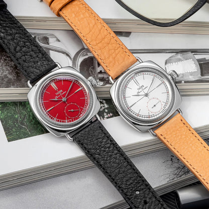 THORN T017 Square pillow-shaped 36mm Pilot couple wristwatch VD78 quartz Double Domed Sapphire 10Bar