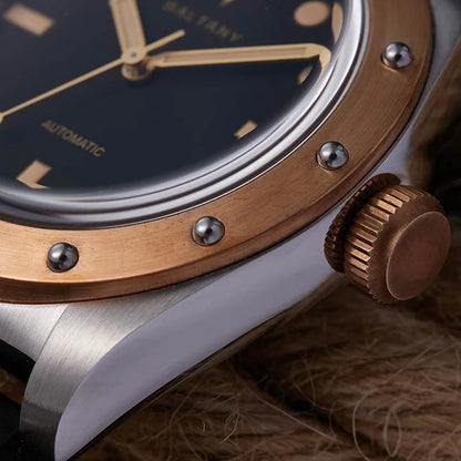 Baltany Bronze Watches Man B4030 Super LuminousNH38 Automatic 20ATMWaterproof Luxary Design Unique Vintage Mechanical Wristwates