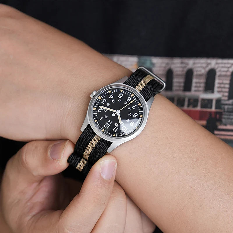 Militado ML07 Military Watch VH31 Quartz Sapphire Luminous AR Coating 10bar