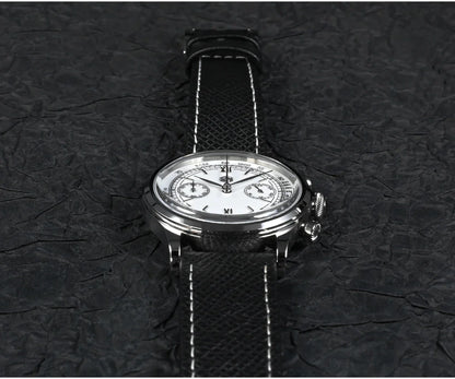San Martin Men Quartz Watch VK64 Chronograph 38mm SN0101  Sapphire Glass Quick Release Strap 5bar
