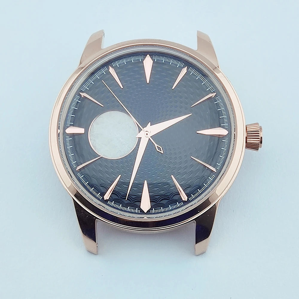 40mm Watch Case nh38 Case Arch Glass Silver Rose Gold Cocktail Case for NH38 Movement fit 35mm Dial