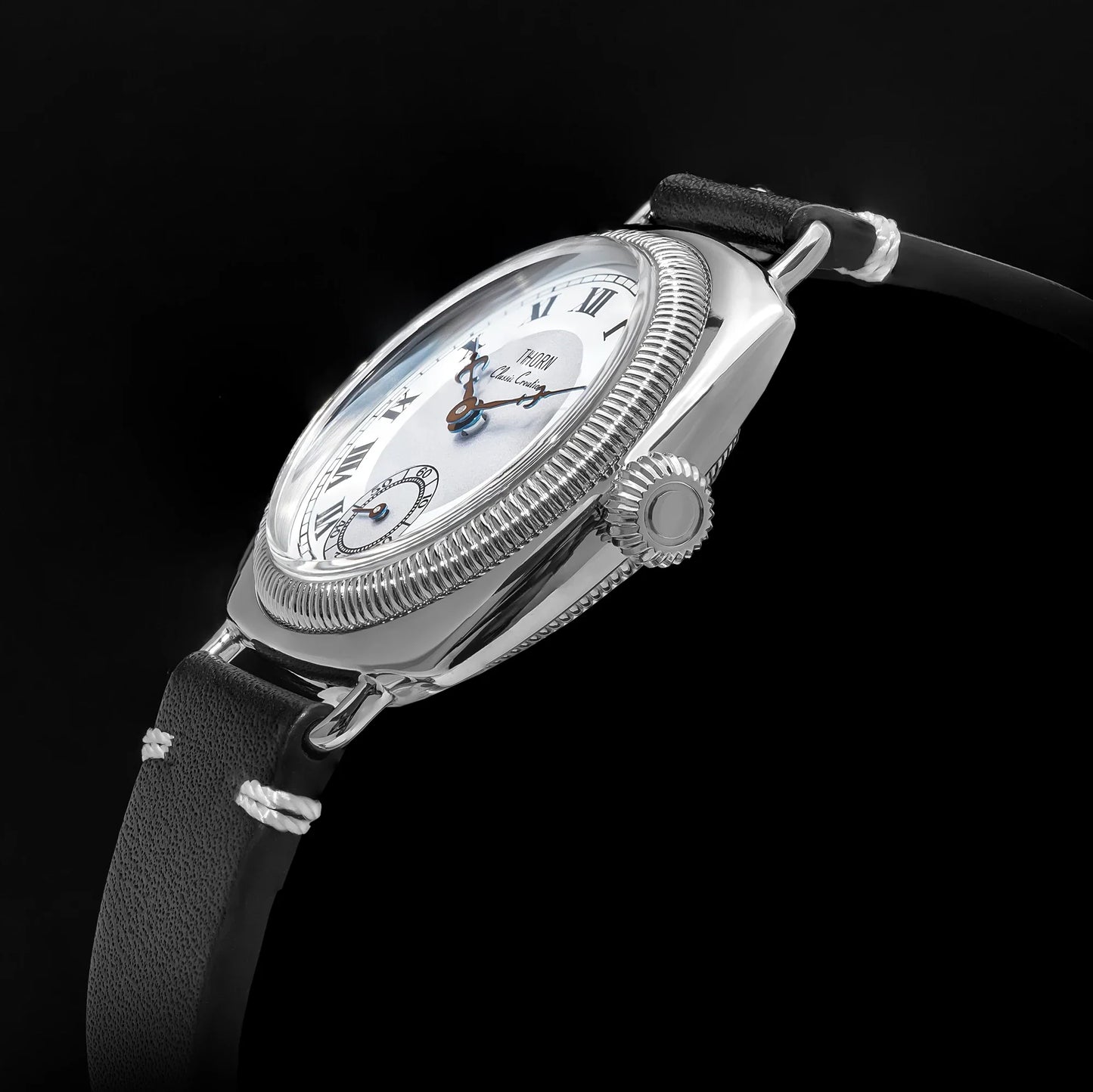 Thorn T002  Retro Square Sub Second 36mm Sapphire Glass VD78 Quartz Movement 10bar