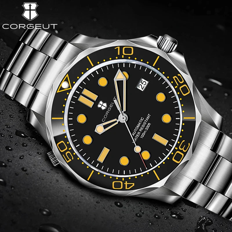 CORGEUT 2023 Seamaster 40mm NH35 Automatic 5bar Sapphire Diver Ceramic Bezel