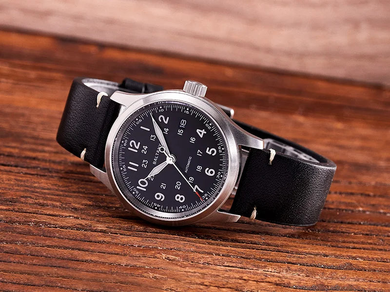 Baltany Field Watch S2049 Customizable 10ATM Waterproof 39mm  NH35 Automatic Ar Sapphire Swiss lume