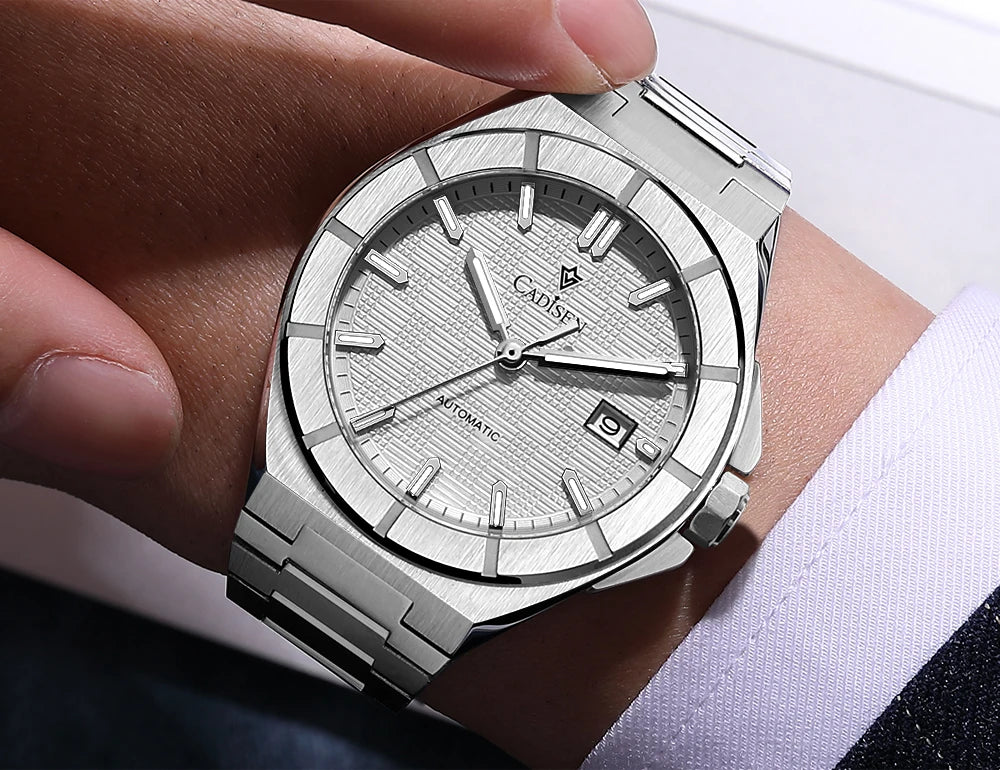 CADISEN Dress Watch C8242 40MM AR Sapphire Seiko NH35 Movt Royal Oak Mod