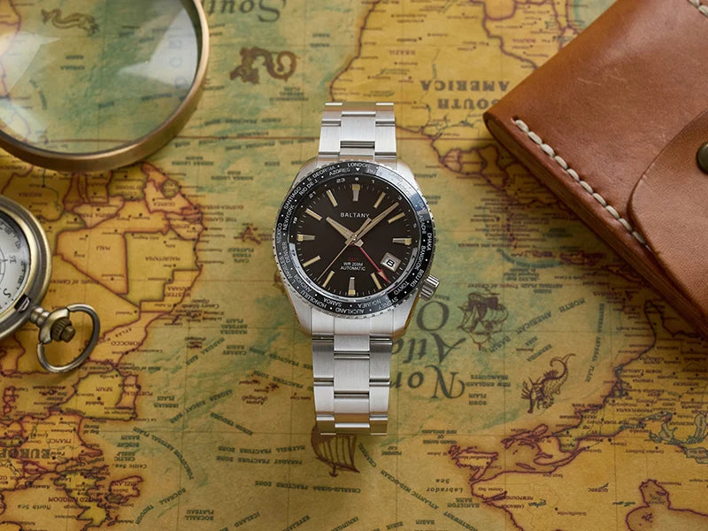 Baltany 40MM Date Sports Watch Man S6083 NH34 Auto Mechanica Watch Ceramic Bezel 20ATM Stainless Steel Bracelet Sports Watch