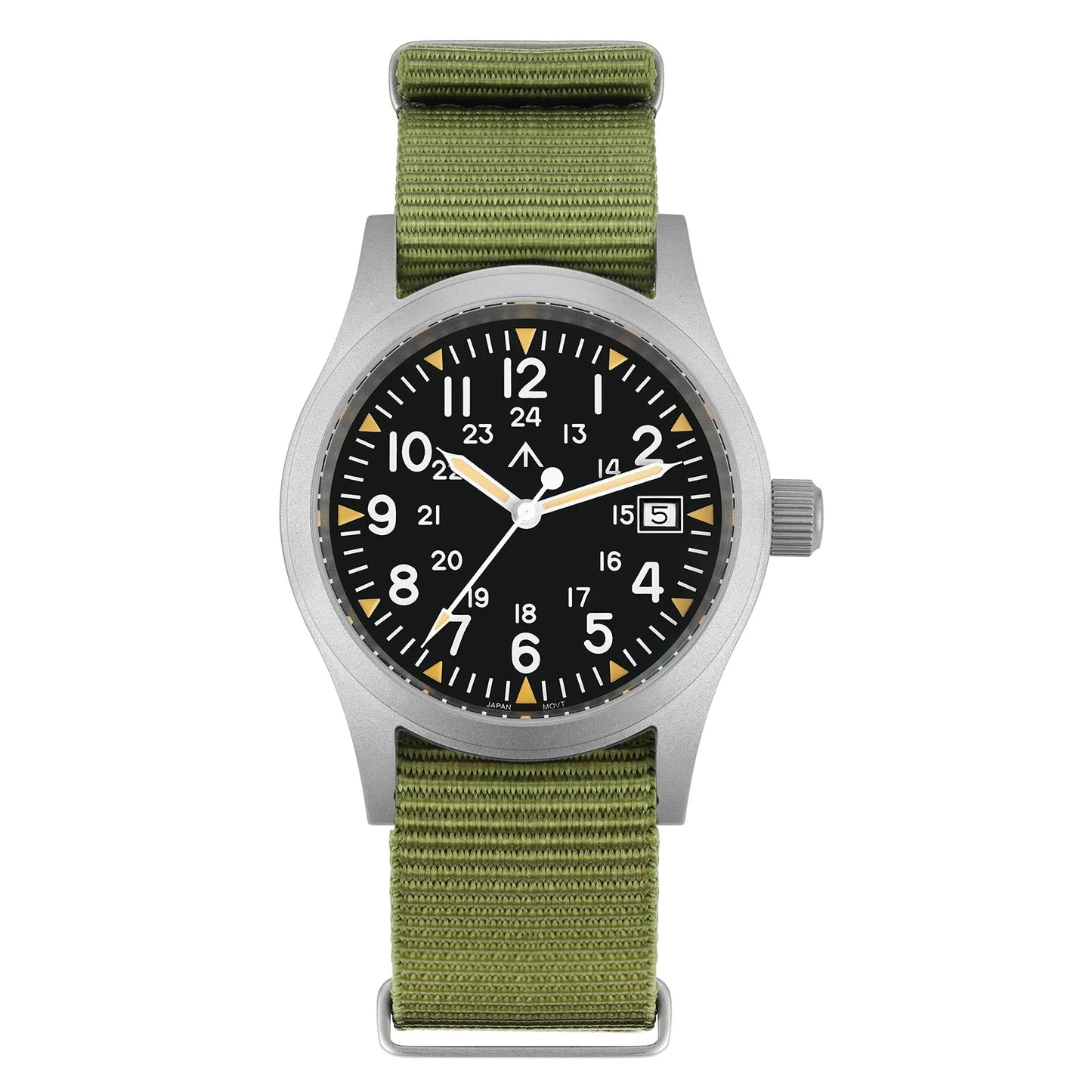 Militado ML05 Military Watch 38 mm  Ronda 515 Quartz  Domed Sapphire 10bar Super Luminous field Watches