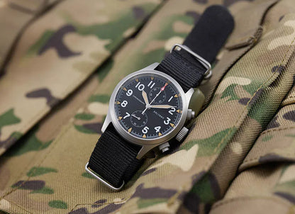 Customizable Baltany Chronograph Watch S5033 39MM Military Quartz Watch VK61  AR Sapphire 100M Waterproof  Swiss Lume