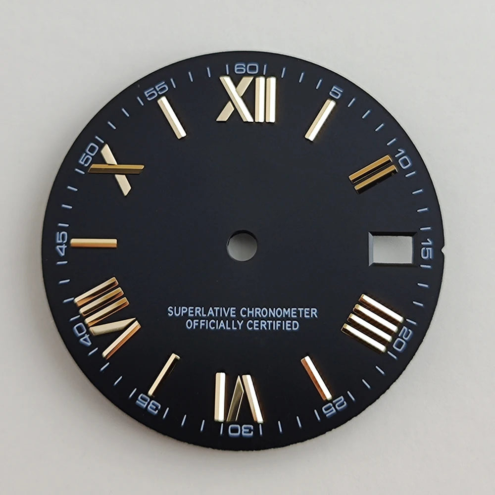 28.5mm NH35 dial Roman dial S Dial Modified Dial for NH35/NH36 Automatic Movement Watch accessories